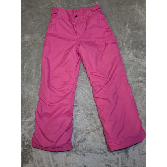 Girls Columbia Snow Pants - Adjustable Waist- Size Medium - Bright Pink - LNWOT - Picture 1 of 6